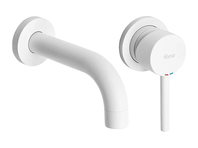 Inbouw Wastafelkraan Rea Lungo White + Box