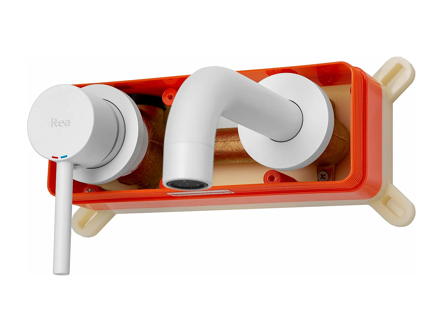 Torneira Oculta Para Lavatório Rea Lungo White + Box