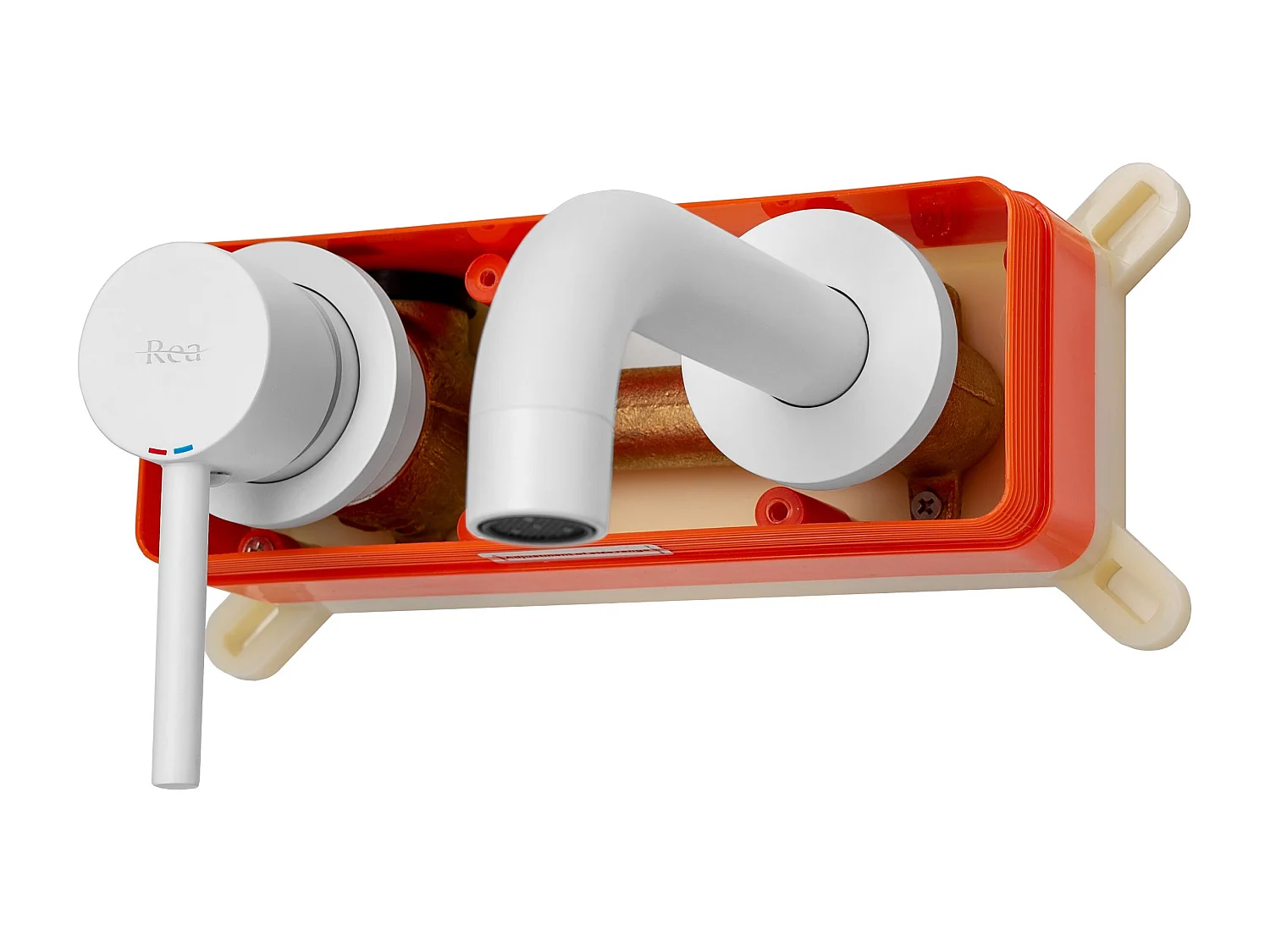 Robinet Encastré Rea Lungo White + Box