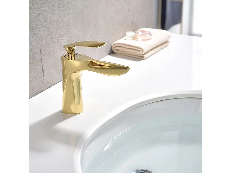 Grifo De Baño Rea Orbit Low Gold