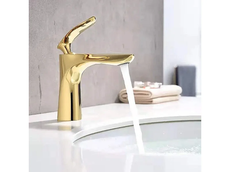 Grifo De Baño Rea Orbit Low Gold