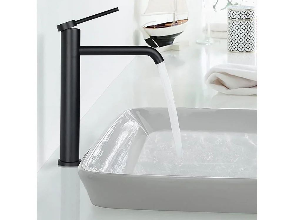 Robinet De Lavabo Rea Js-B311-1B Clif High Black