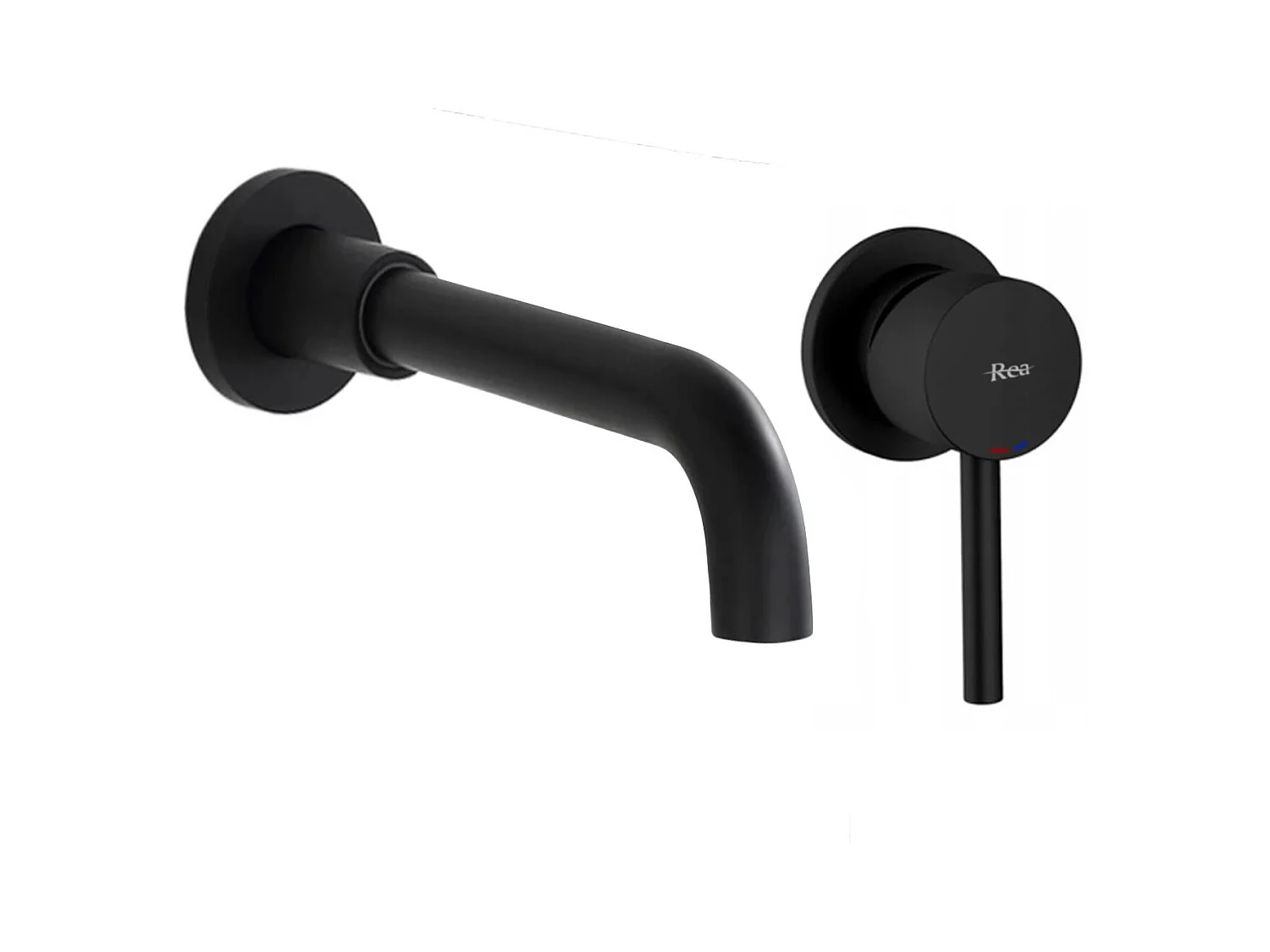 Robinet Mural Rea Lungo Long Black + Box