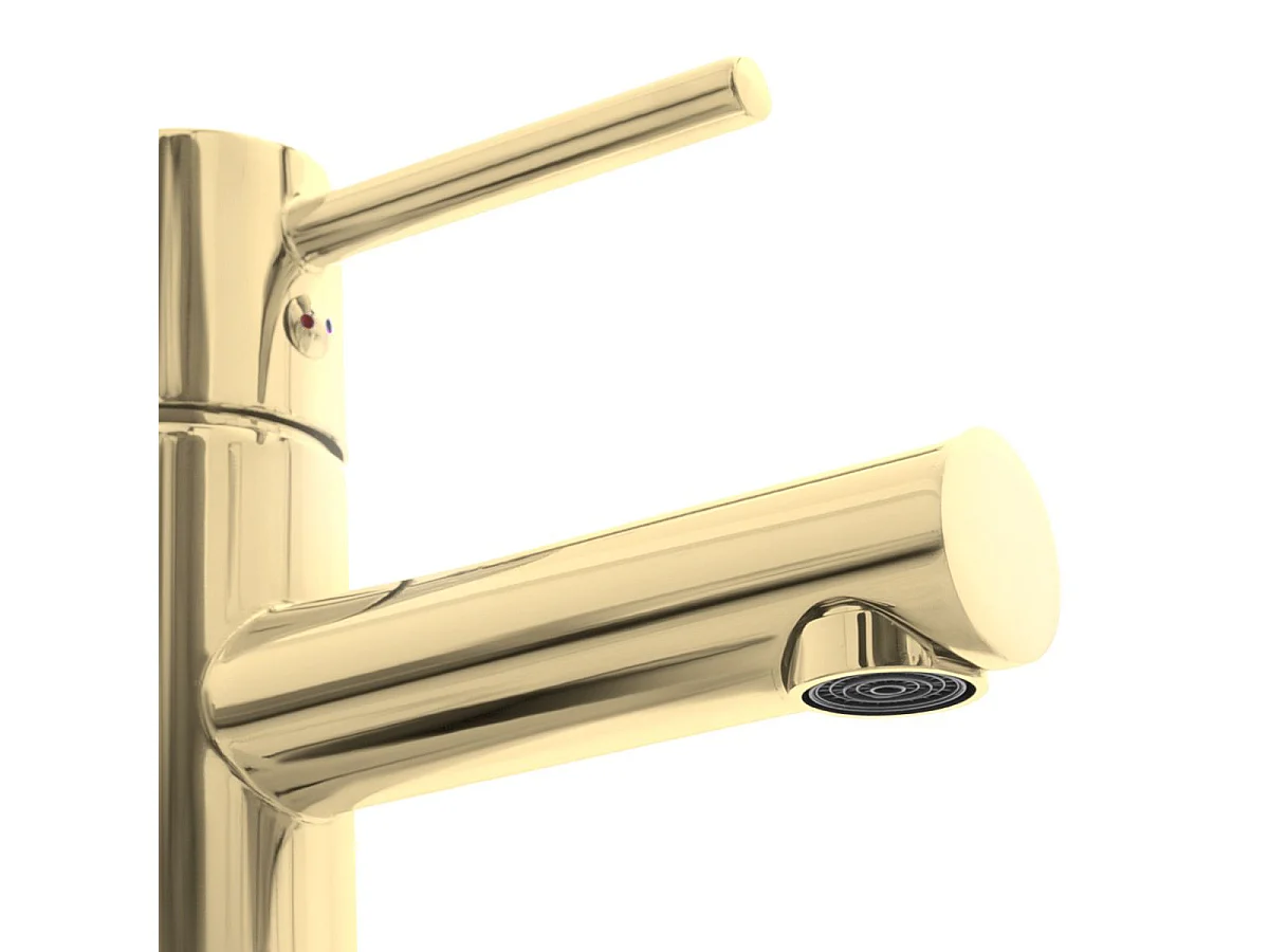 Torneira Para Lavatório Rea Tess Low Gold