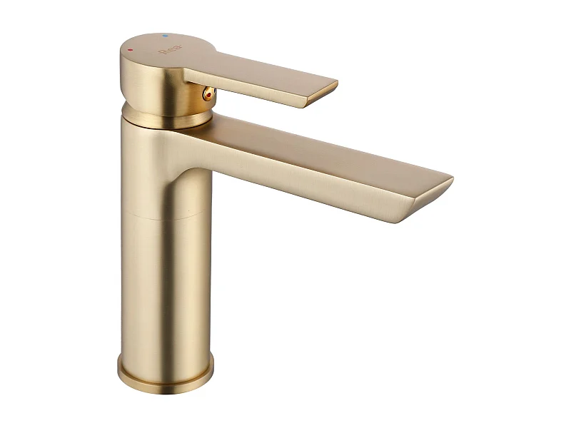 Grifo De Lavabo Rea My2021-2Gg Argus Low Brush Gold