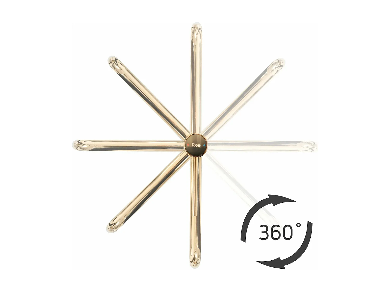 Wastafelkraan Rea Lugano High Brush Gold