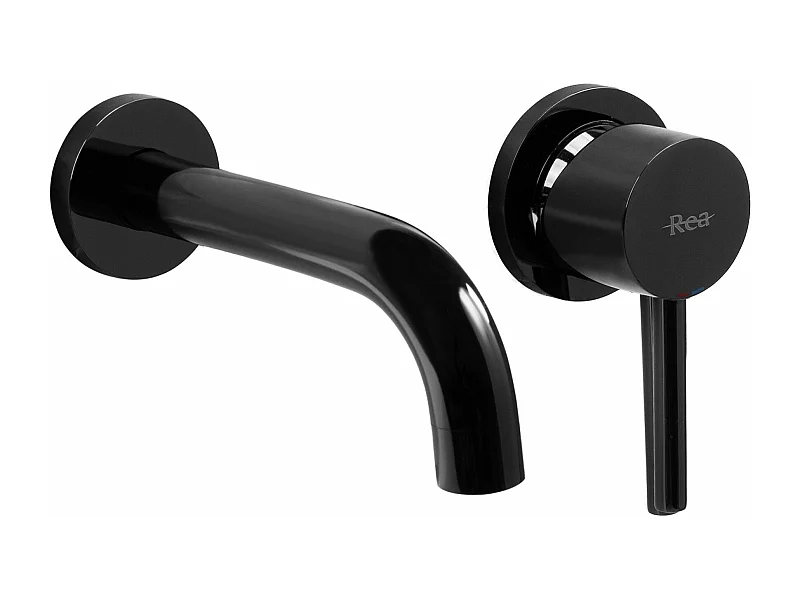 Torneira Oculta Rea Lungo Black + Box