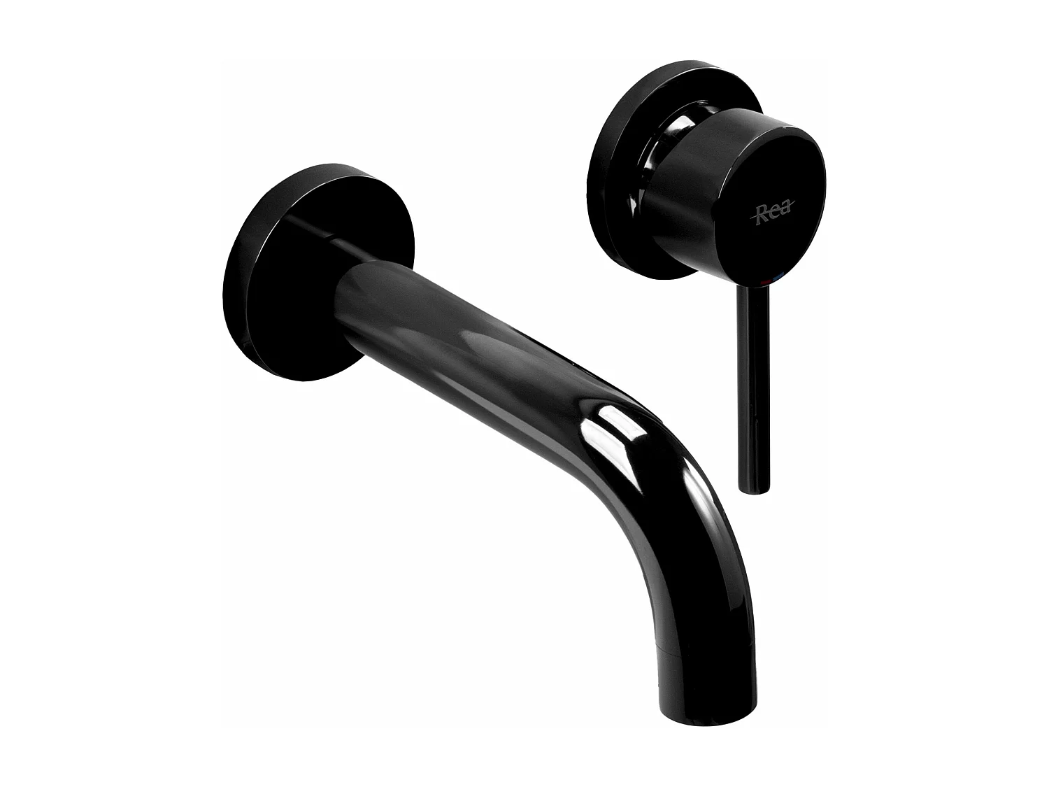 Rubinetto Da Parete Rea Lungo Black + Box
