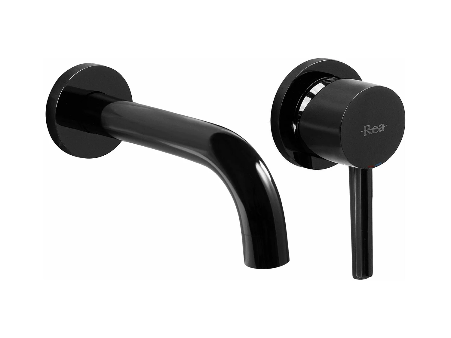 Robinet Mural Rea Lungo Black + Box