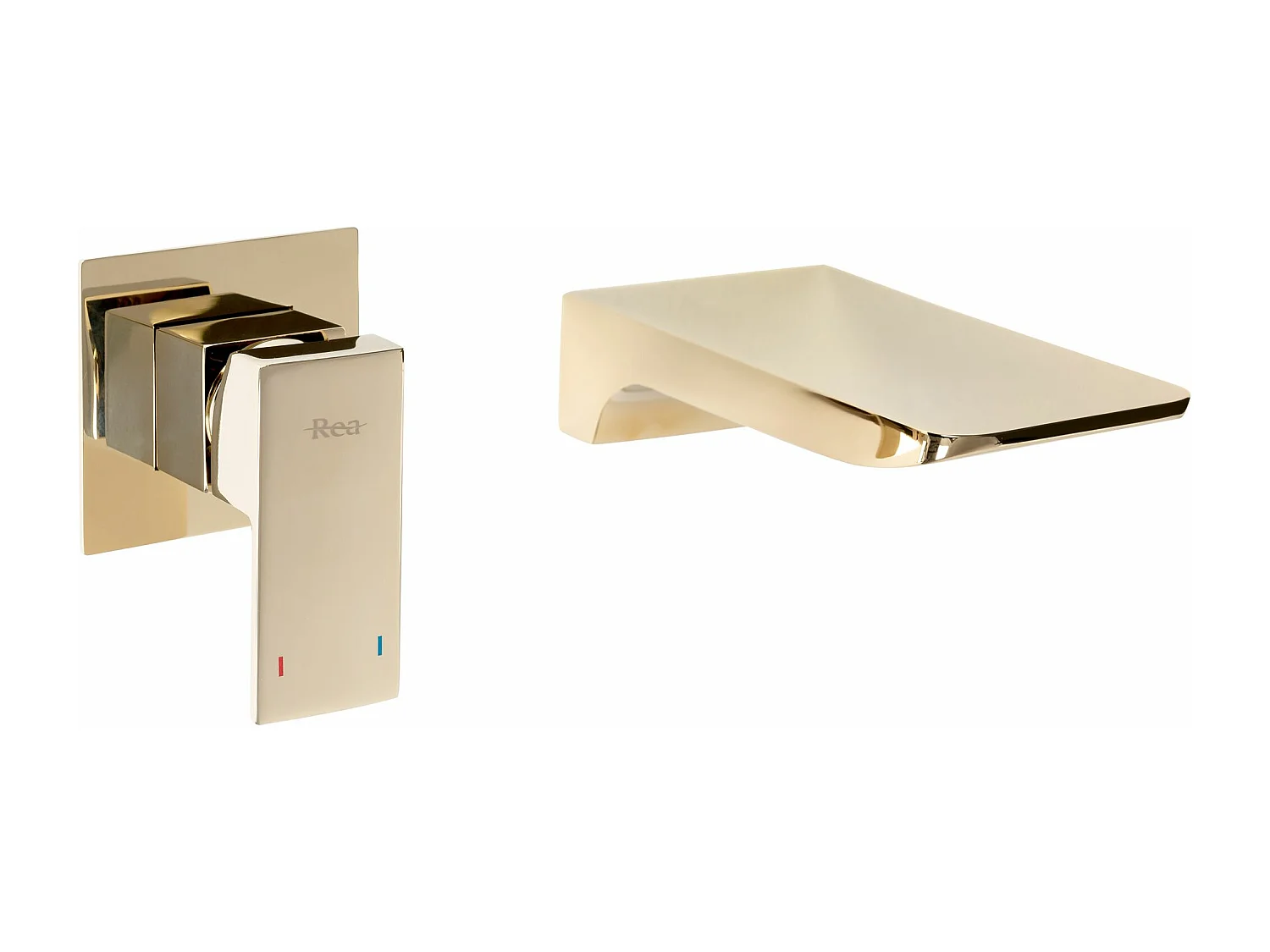 Robinet mural en laiton REA Mason Gold avec fonctionnement mécanique