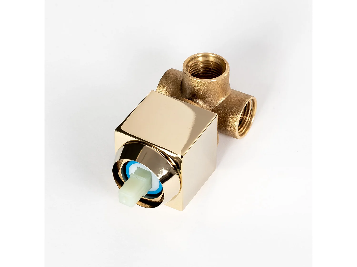 Robinet mural en laiton REA Mason Gold avec fonctionnement mécanique