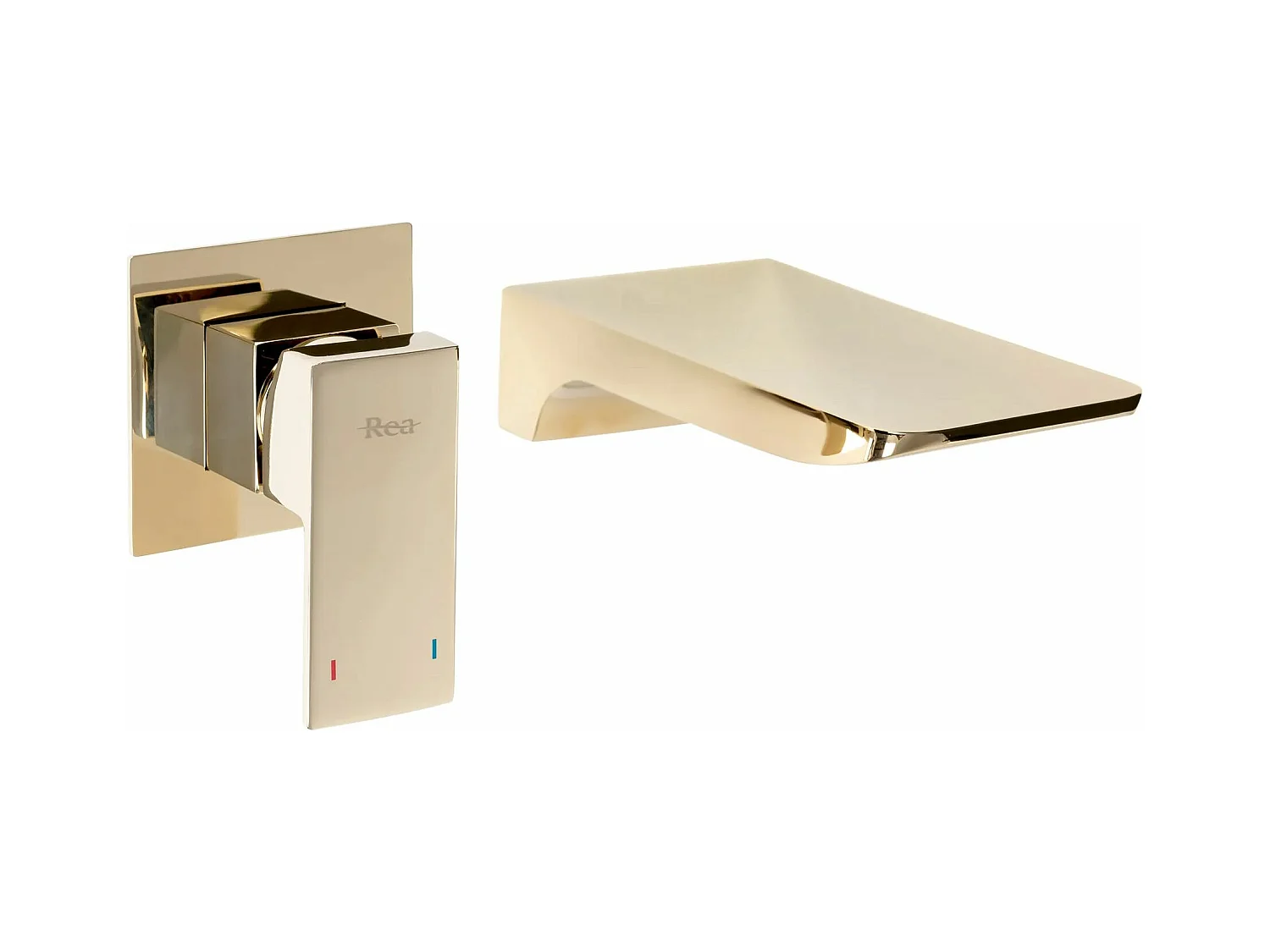 Wandkraan van messing REA Mason Gold met mechanische werking