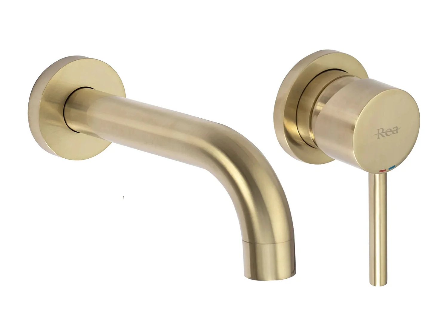 Robinet Mural Rea Lungo Brush Gold + Box