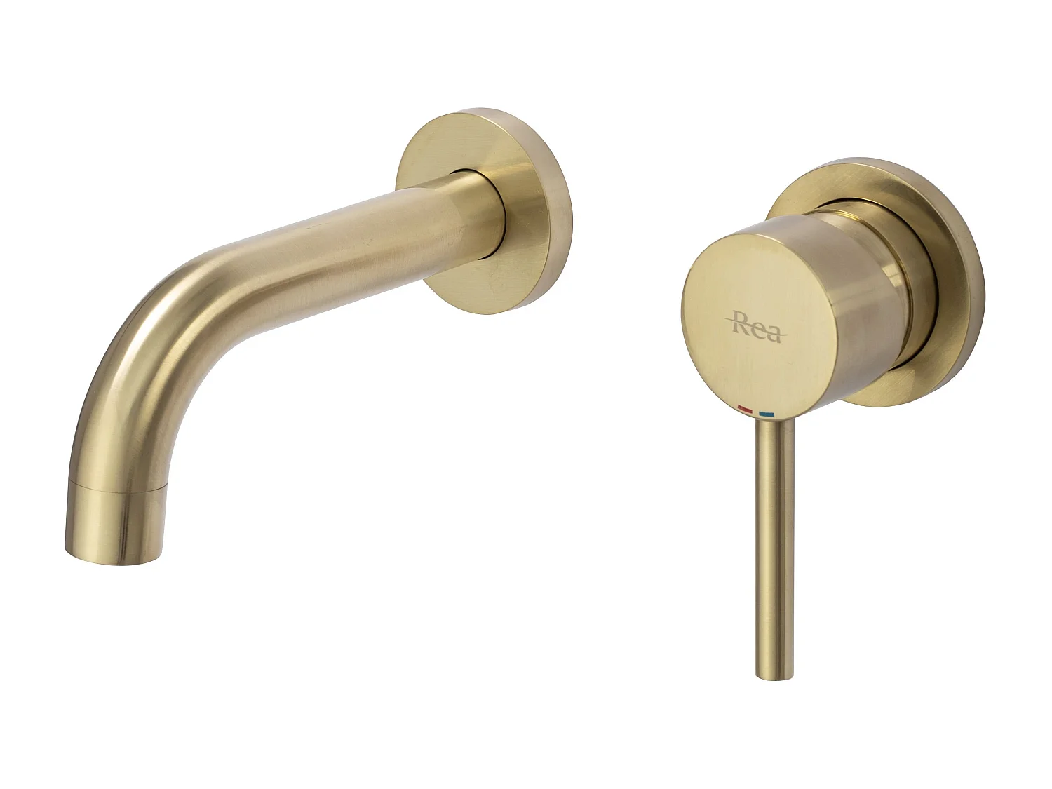 Robinet Mural Rea Lungo Brush Gold + Box