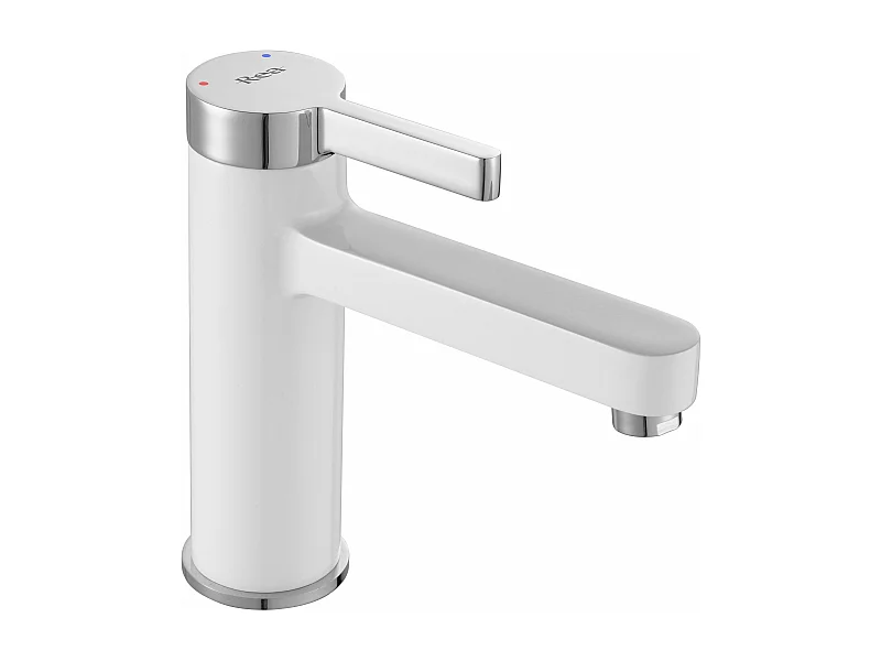 Robinet De Lavabo Rea My1806-2Cw Polo Low White/Chrome