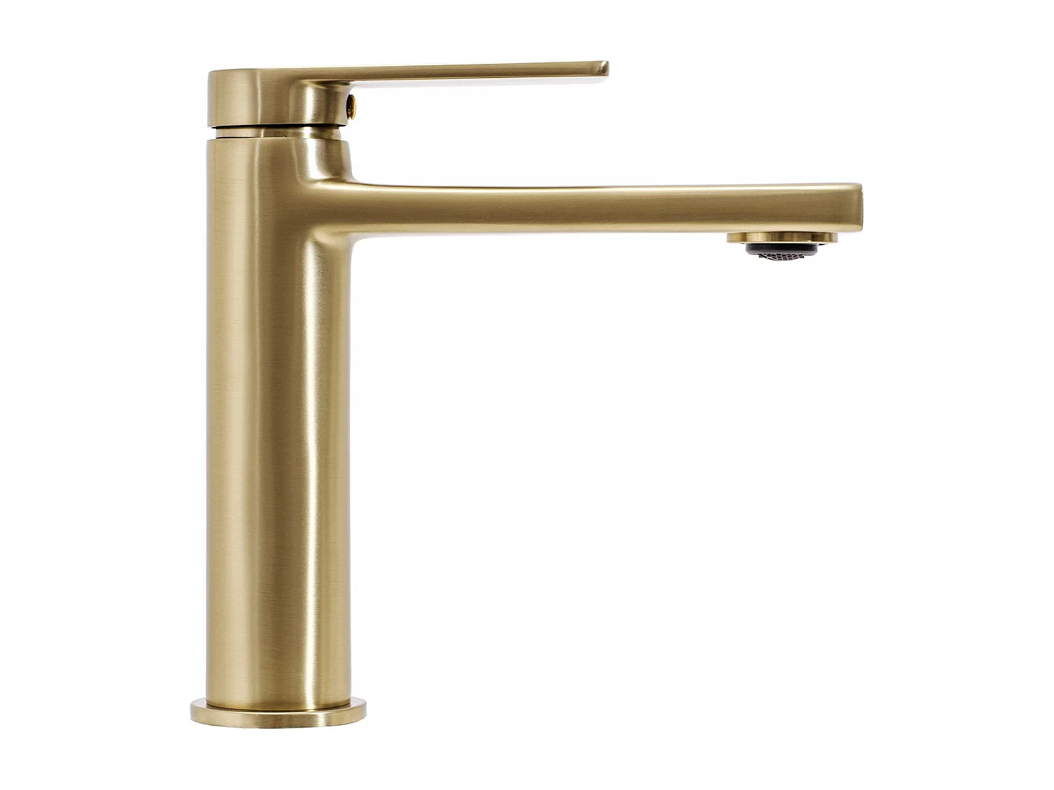 Rubinetto Da Lavabo Rea Verso Low Brush Gold