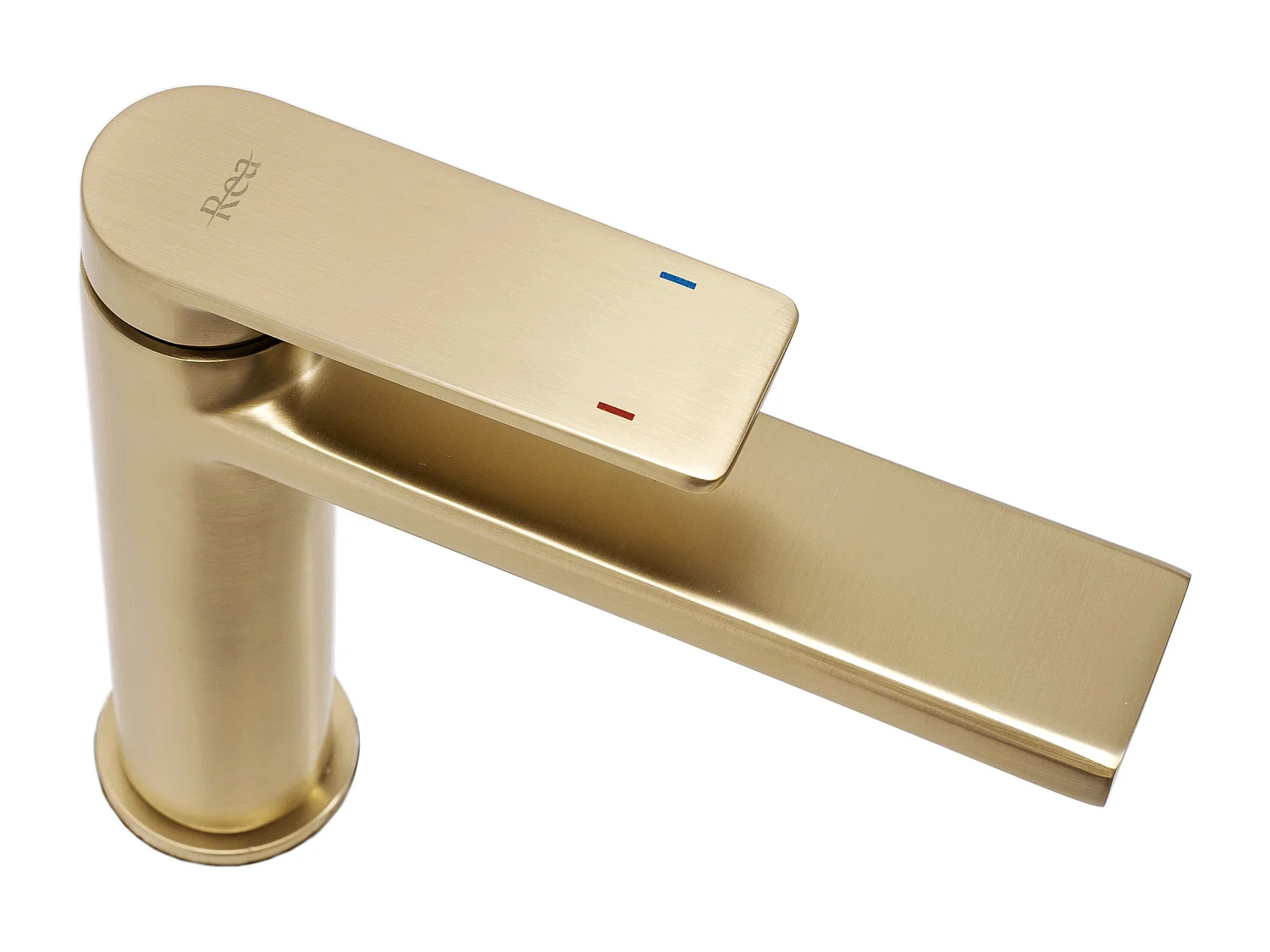 Robinet De Lavabo Rea Verso Low Brush Gold