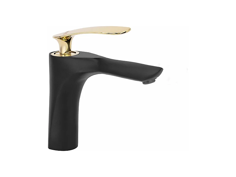 Wastafelkraan Rea Orbit Low Black/Gold