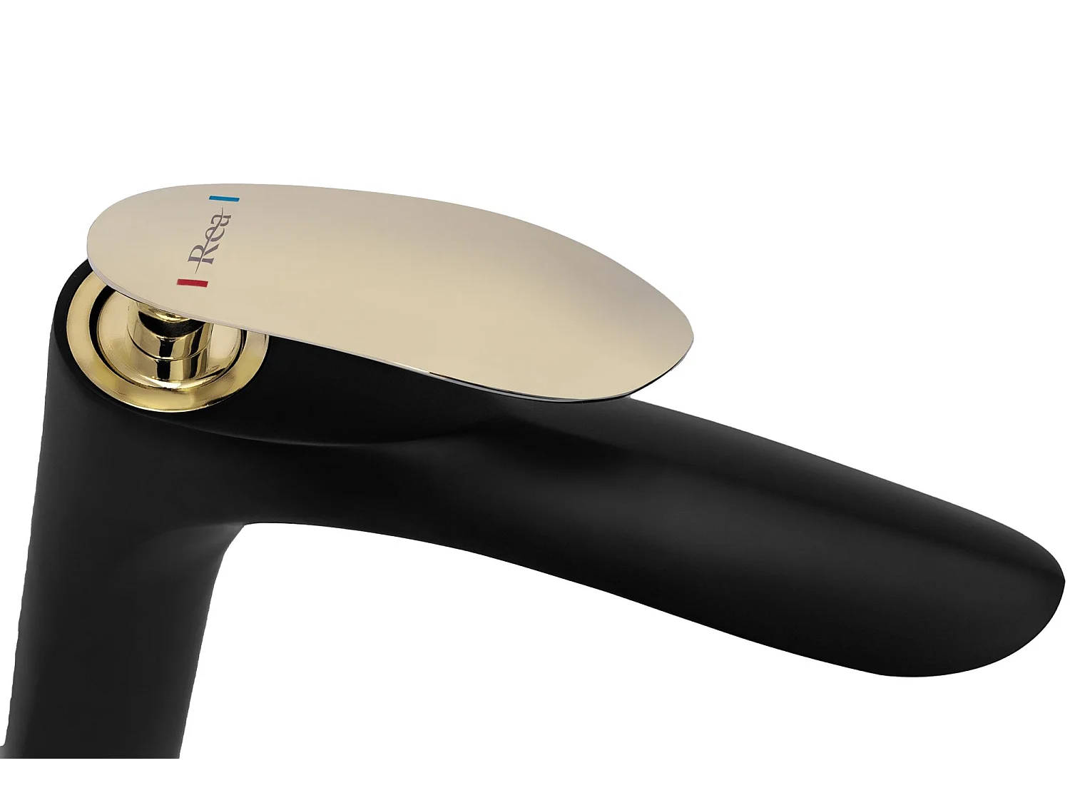 Grifo De Baño Rea Orbit Low Black/Gold