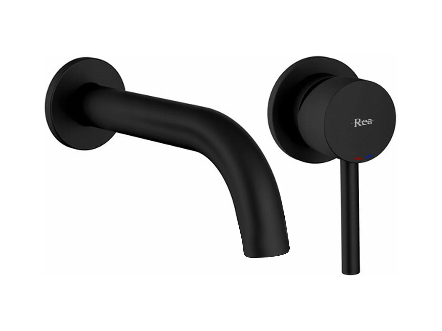 Robinet Mural Rea Lungo Black + Box
