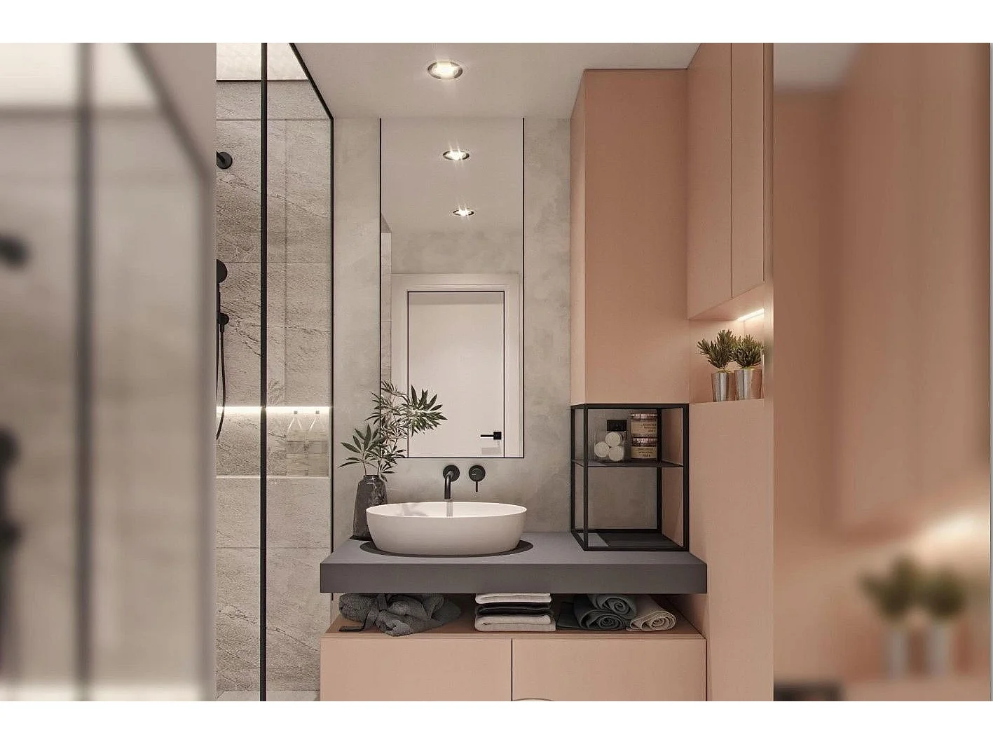 Robinet Mural Rea Lungo Black + Box