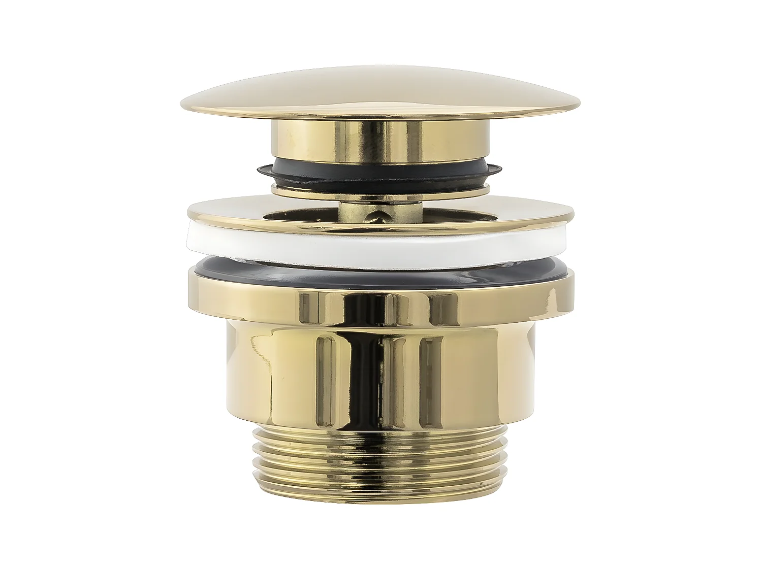 Bonde de lavabo universel clic-clac REA GOLD avec liège protégé contre la corrosion