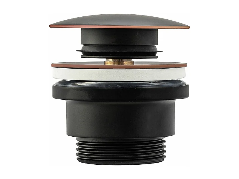 Wastafelplug Universeel Klik-Klak Rea Black Old