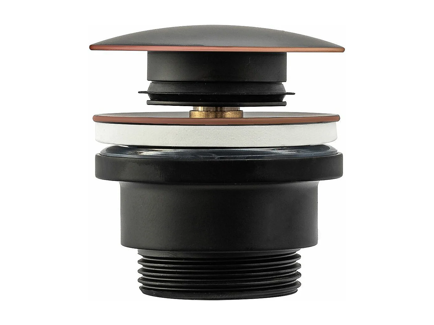 Wastafelplug Universeel Klik-Klak Rea Black Old