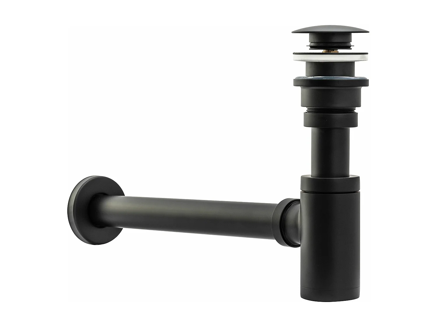 Syphon Wastafelsifon Klik-Klak Universeel Rea Black Old