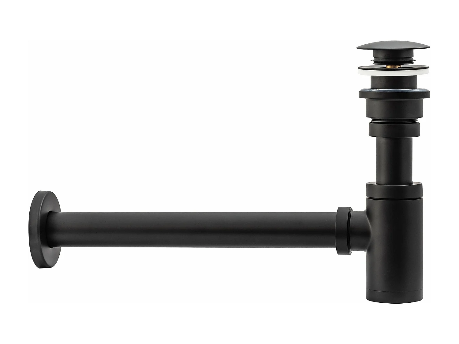 Syphon Wastafelsifon Klik-Klak Universeel Rea Black Old