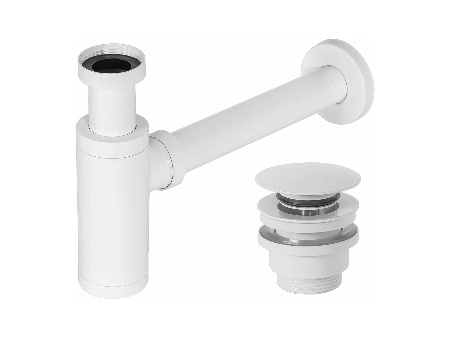 Siphon De Lavabo Universel Clic-Clac Rea White