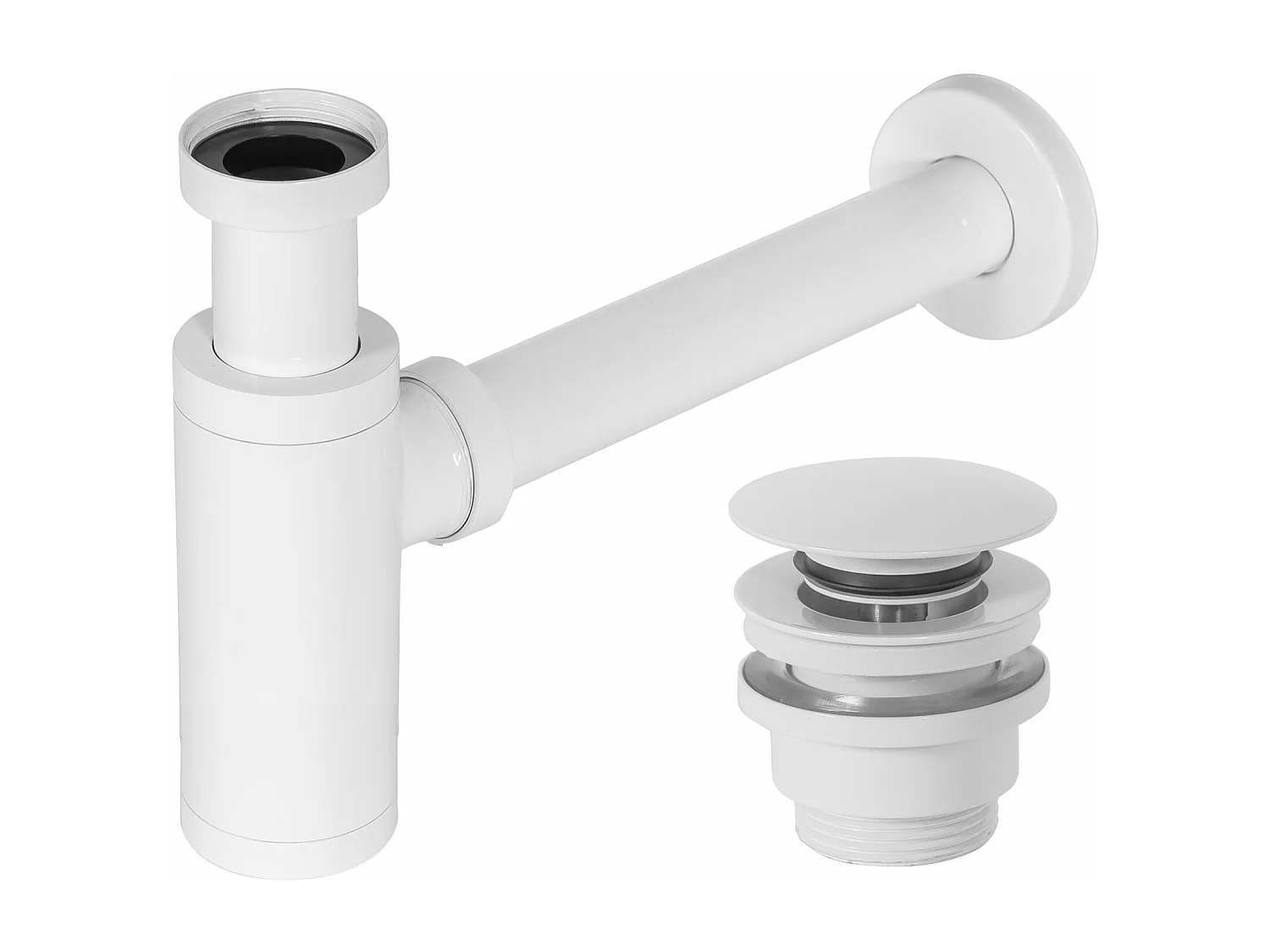 Siphon De Lavabo Universel Clic-Clac Rea White