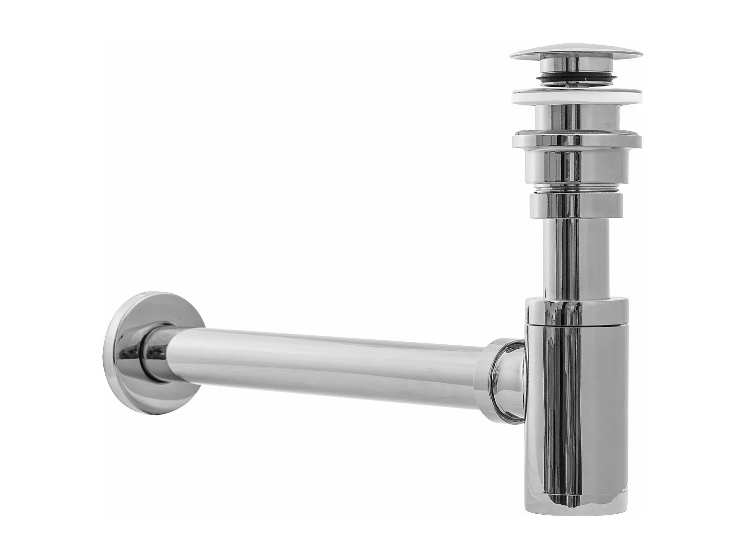 Siphon De Lavabo Universel Clic-Clac Rea Grey