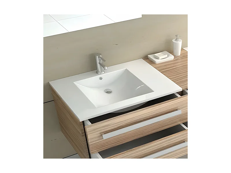 Lavabo Empotrado Rea Dafne 75 White