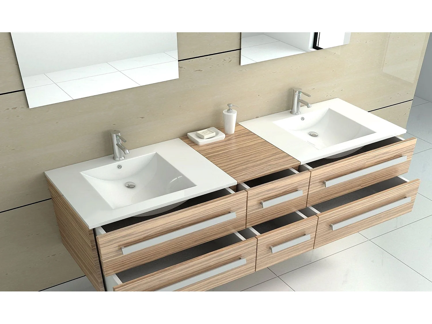 Vasque À Encastrer Rea Dafne 75 White