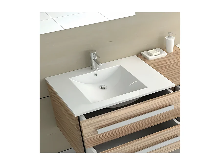 Vasque À Encastrer Rea Dafne 75 White