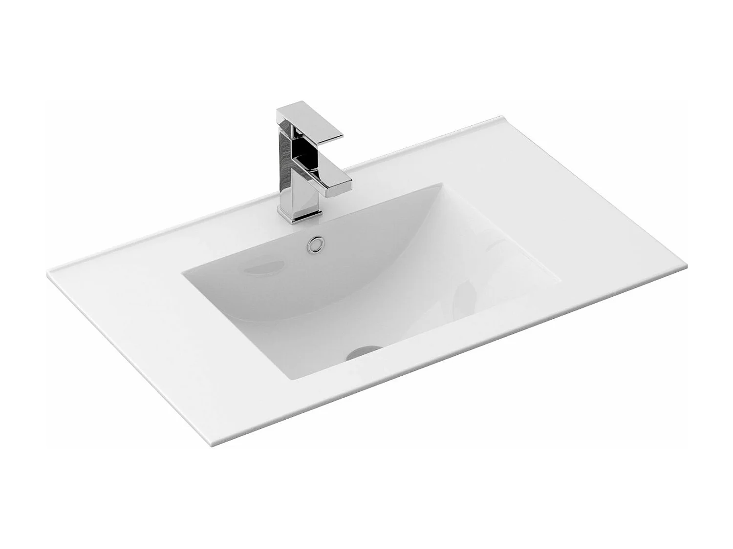Einbauwaschbecken Rea Dafne 70 White