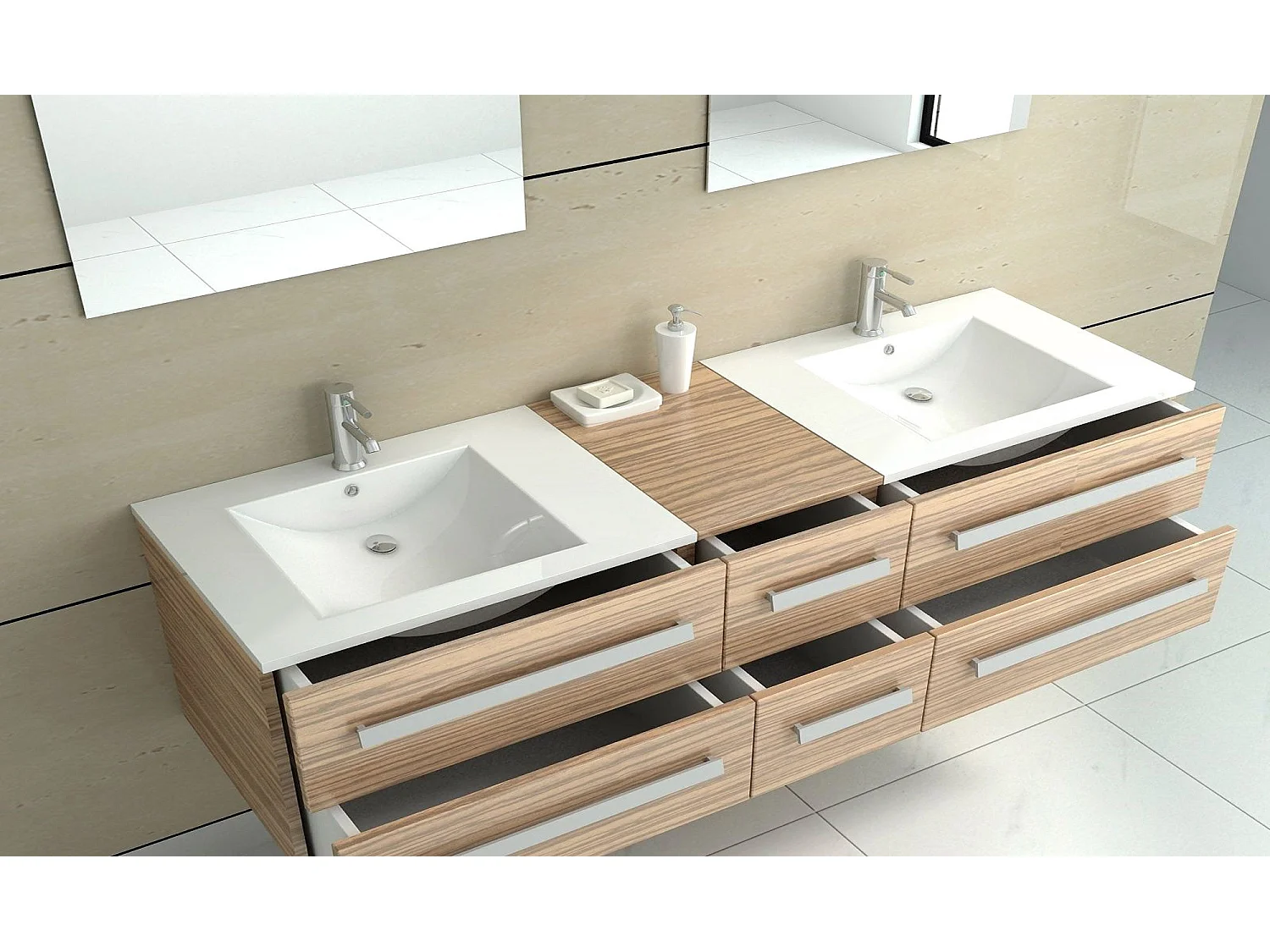 Einbauwaschbecken Rea Dafne 70 White