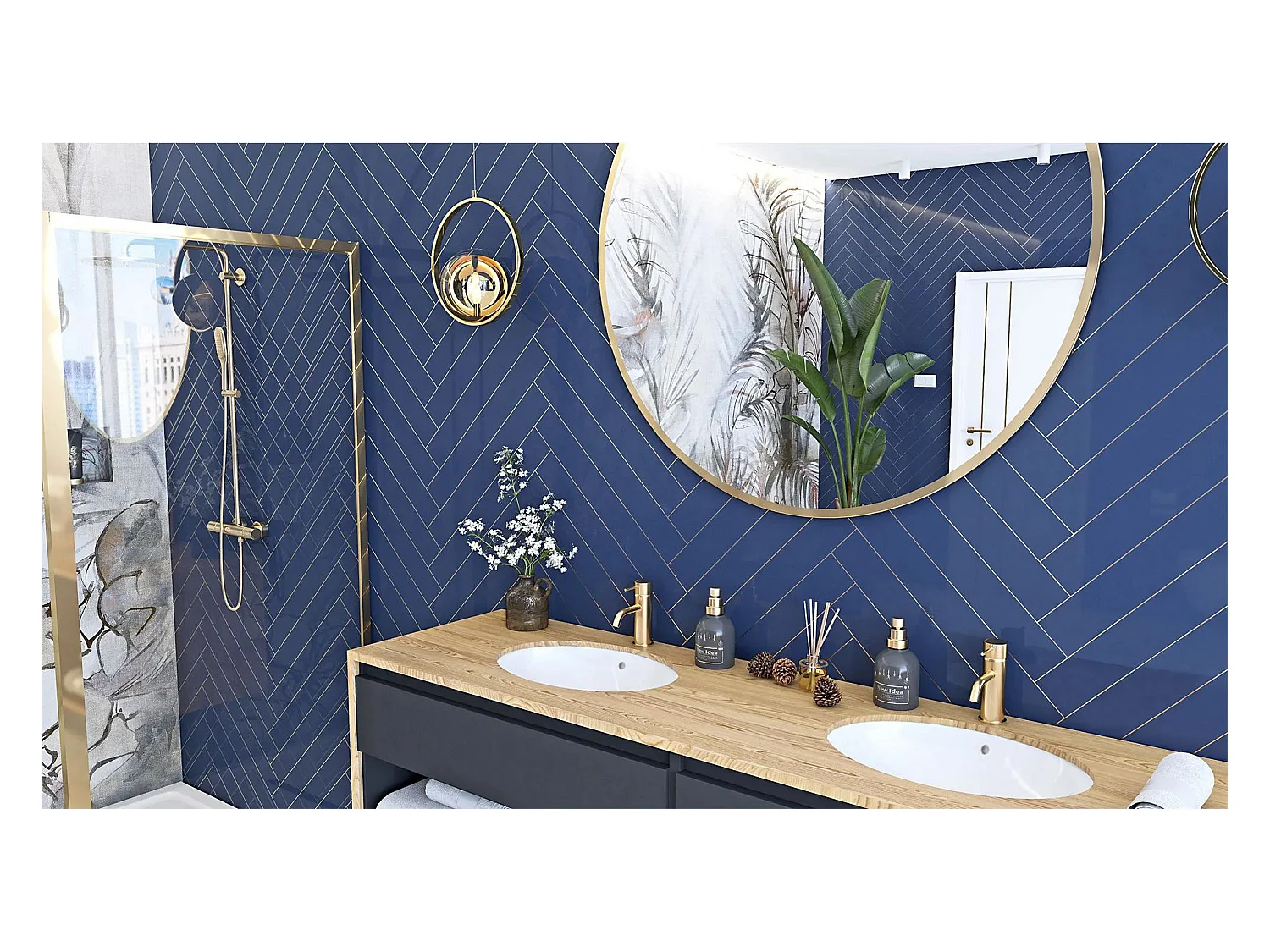 Vasque à encastrer Rea Nel white