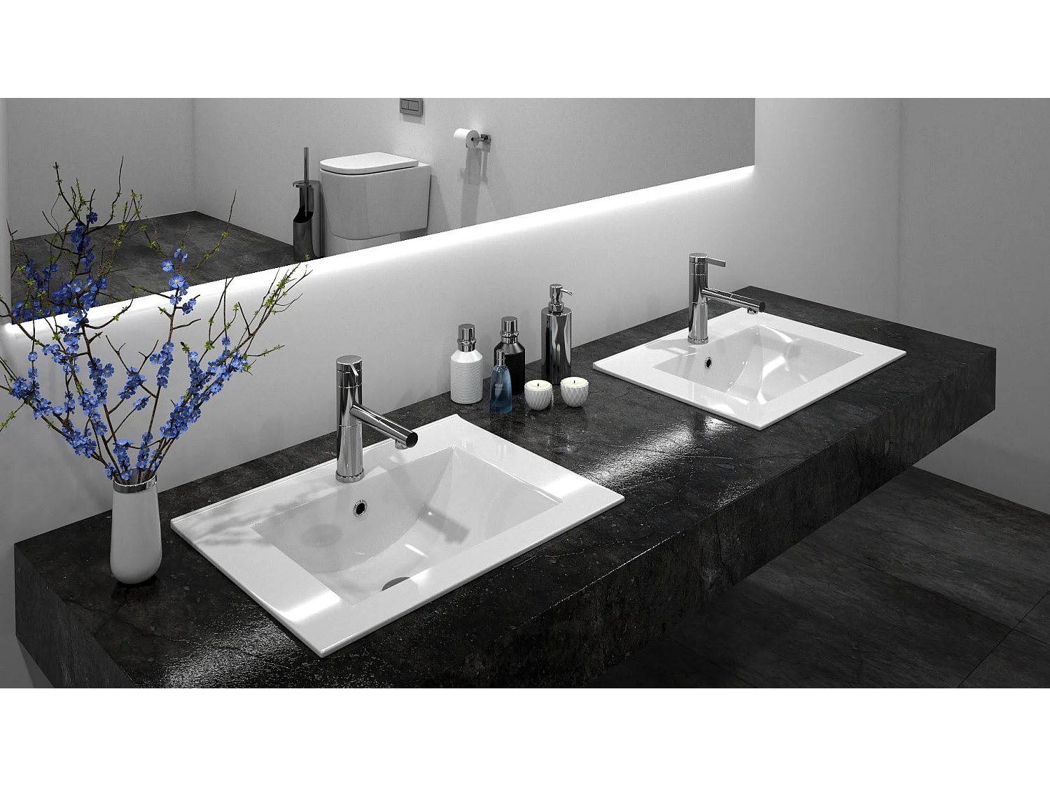 Vasque À Encastrer Rea Dafne 60 White