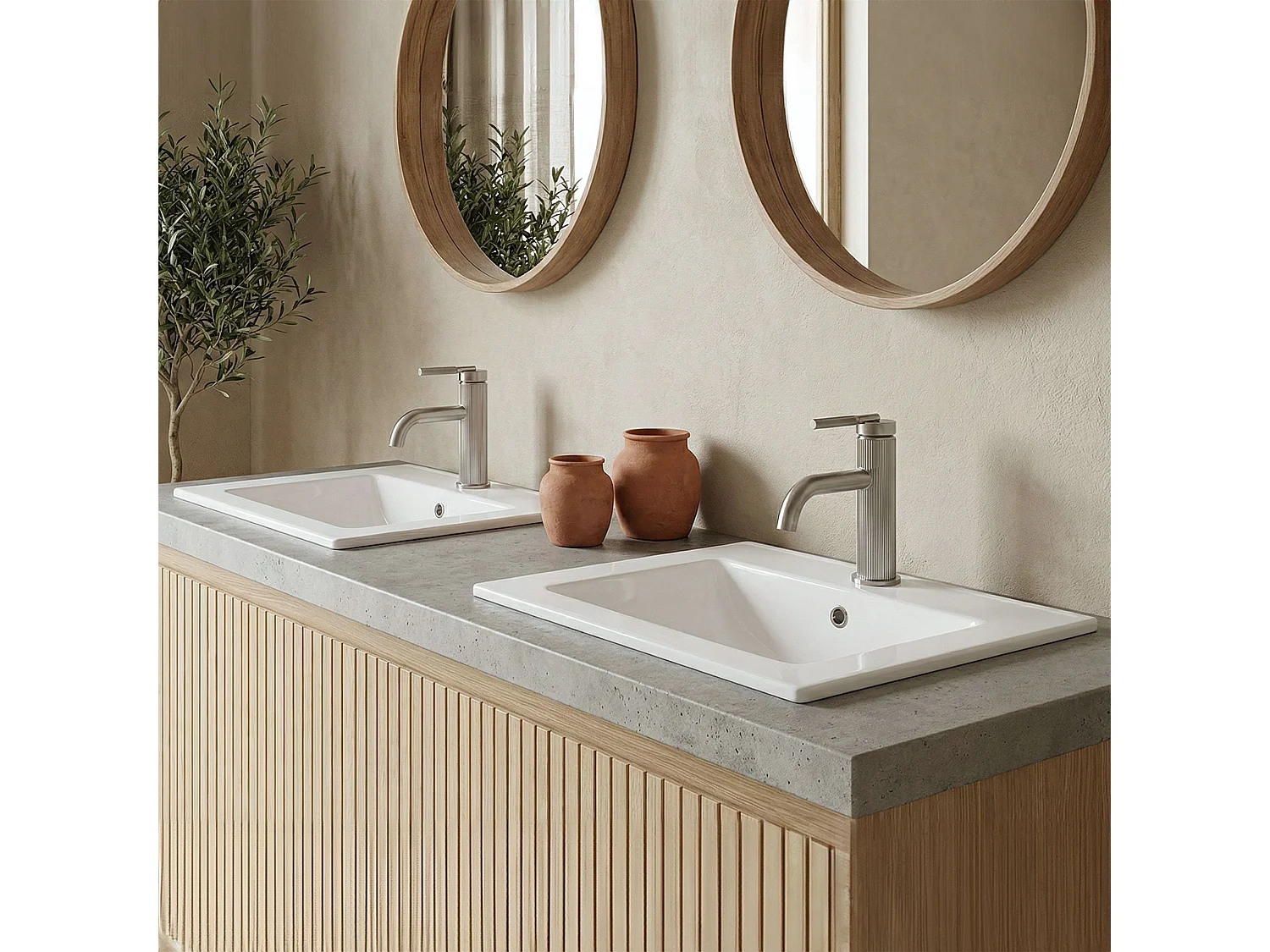 Vasque À Encastrer Rea Dafne 60 White