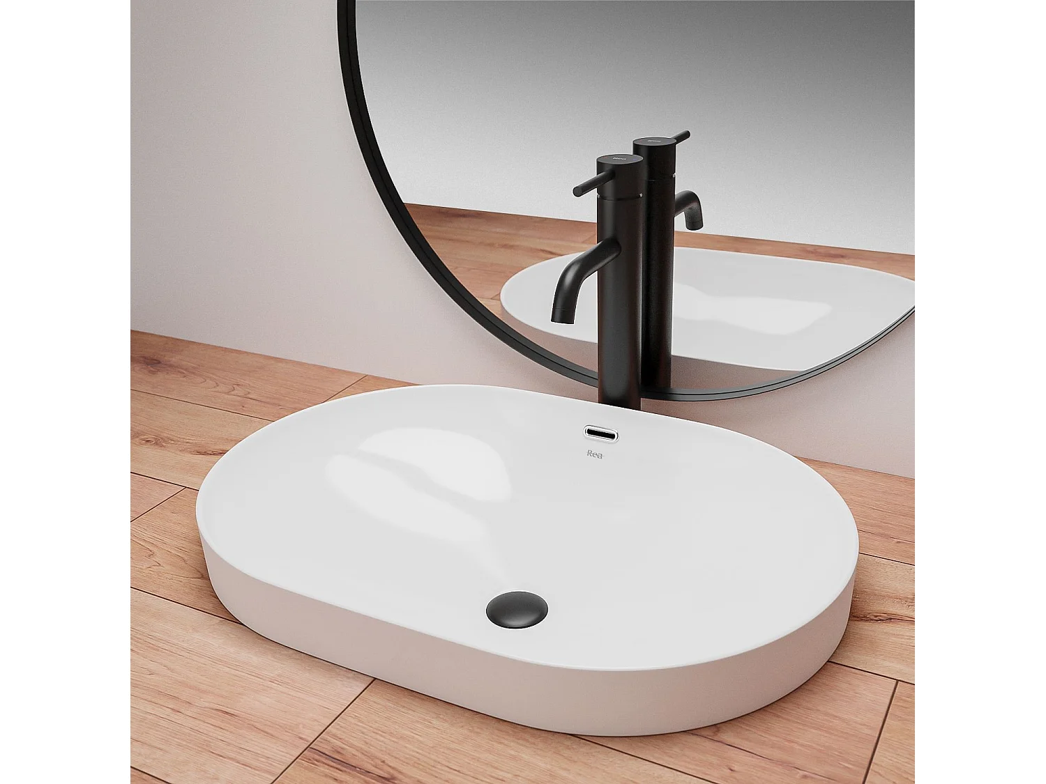 Vasque À Encastrer Rea Arleta White