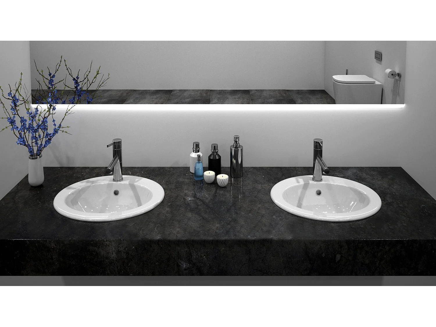 Inbouwwastafel Rea Dalia White