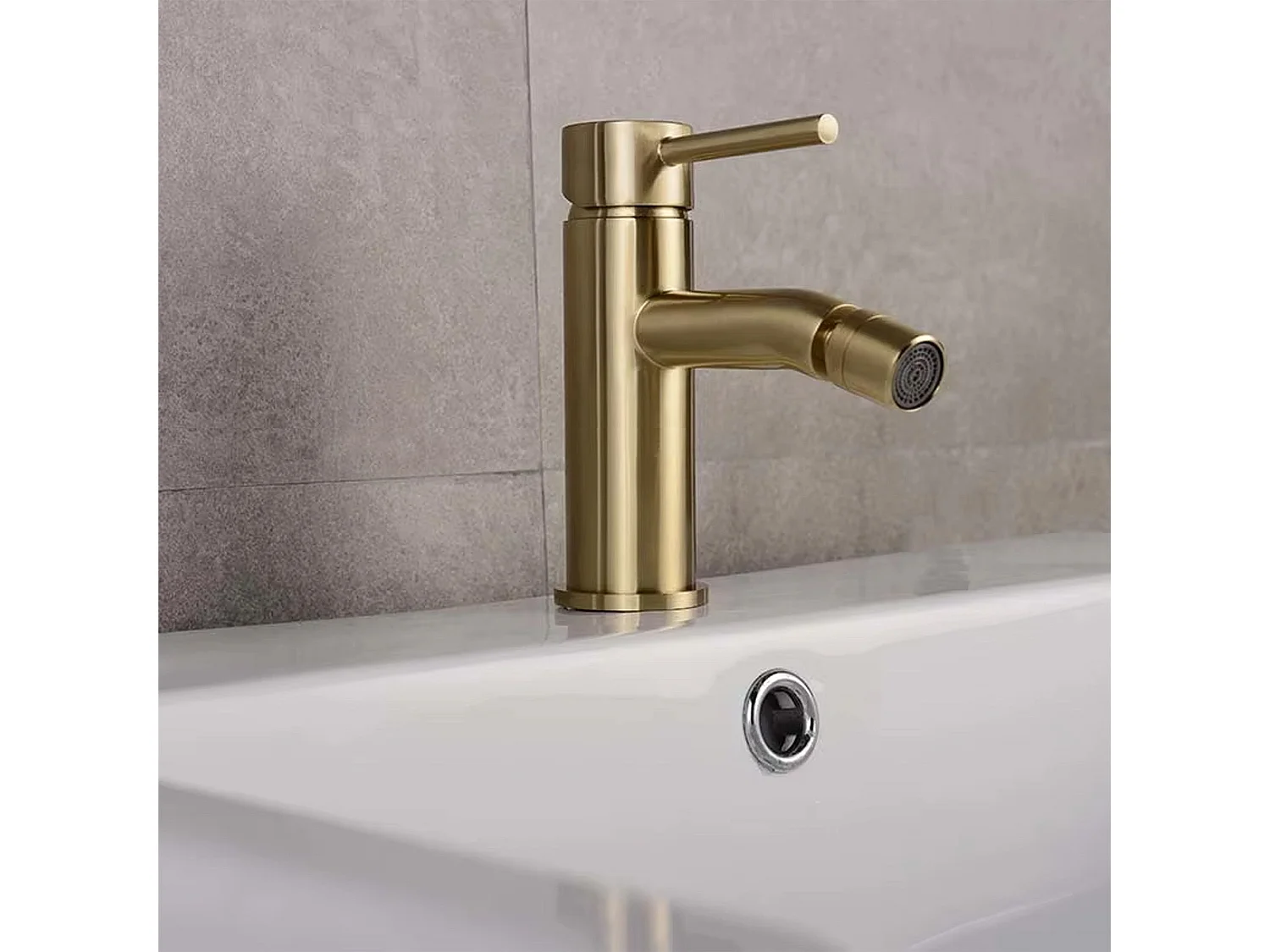 Robinet De Bidet Rea Lungo Brush Gold
