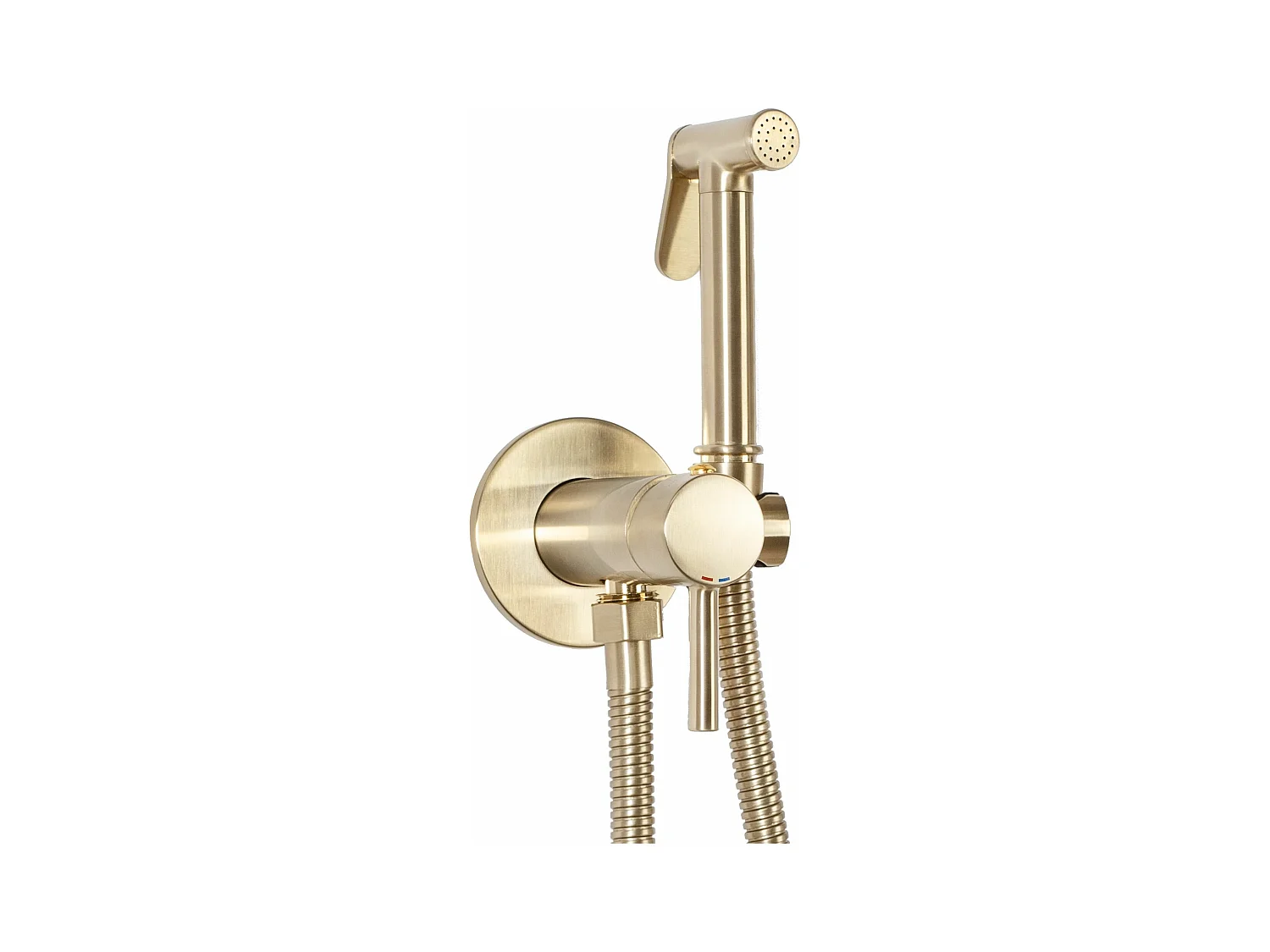 Robinet De Bidet Rea Loop Lungo Brush Gold