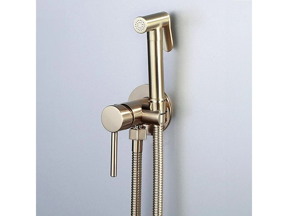 Robinet De Bidet Rea Loop Lungo Brush Gold