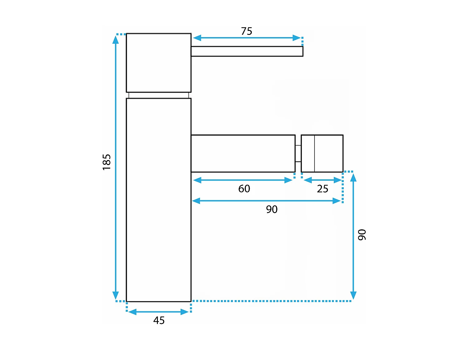 Robinet De Bidet Rea Tess Brush Gold