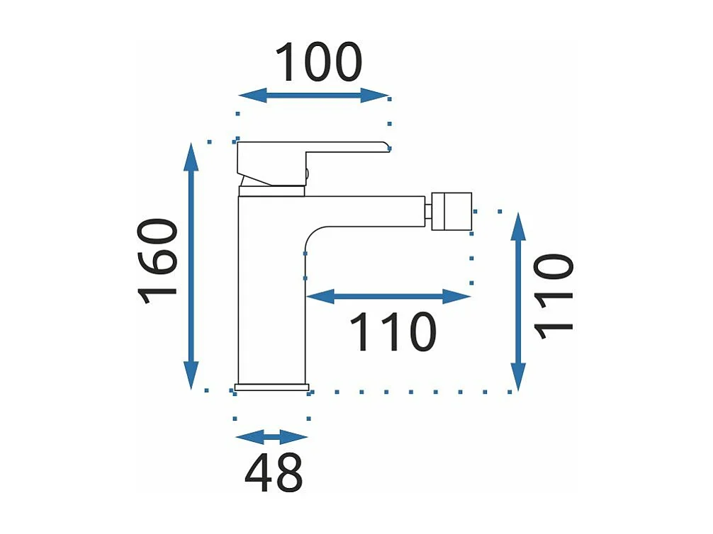 Robinet De Bidet Rea My1805-9Wg Bloom White/Gold
