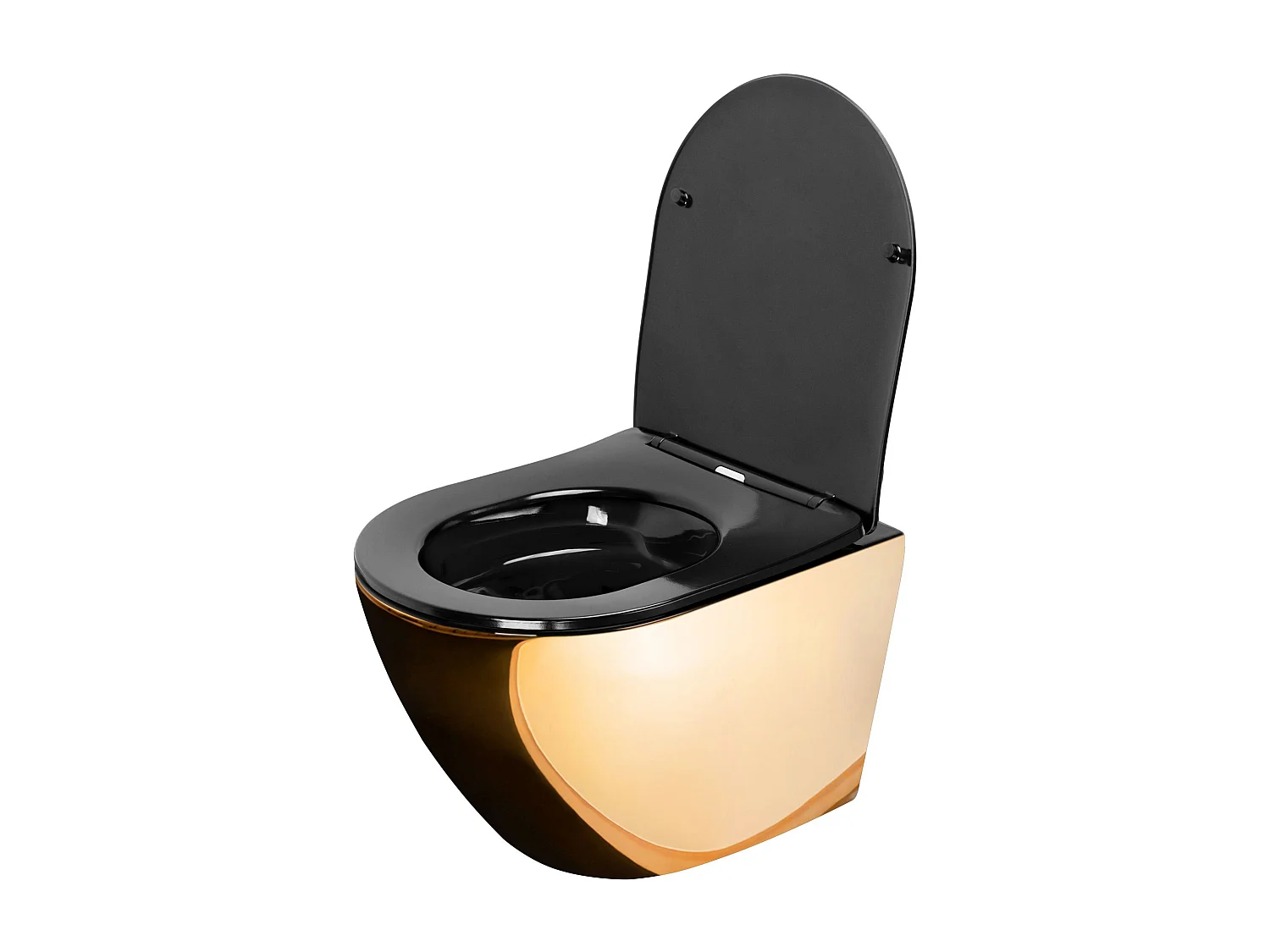 Hangende Toilet Rea Carlo Mini Rimless Duropla/Flat/Zm Gold
