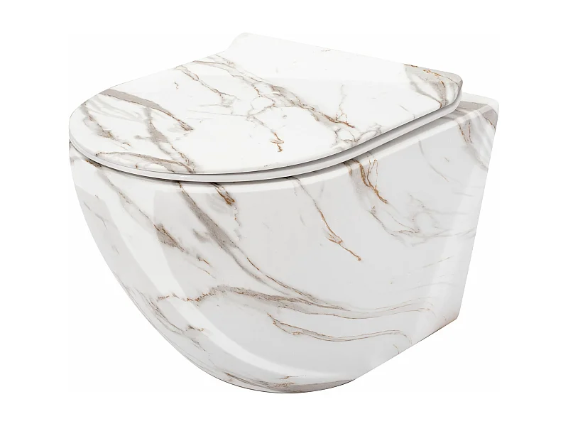 Taza De Inodoro Wc Rea Carlos Duroplast/Slim/Zm Lava Shiny Grey